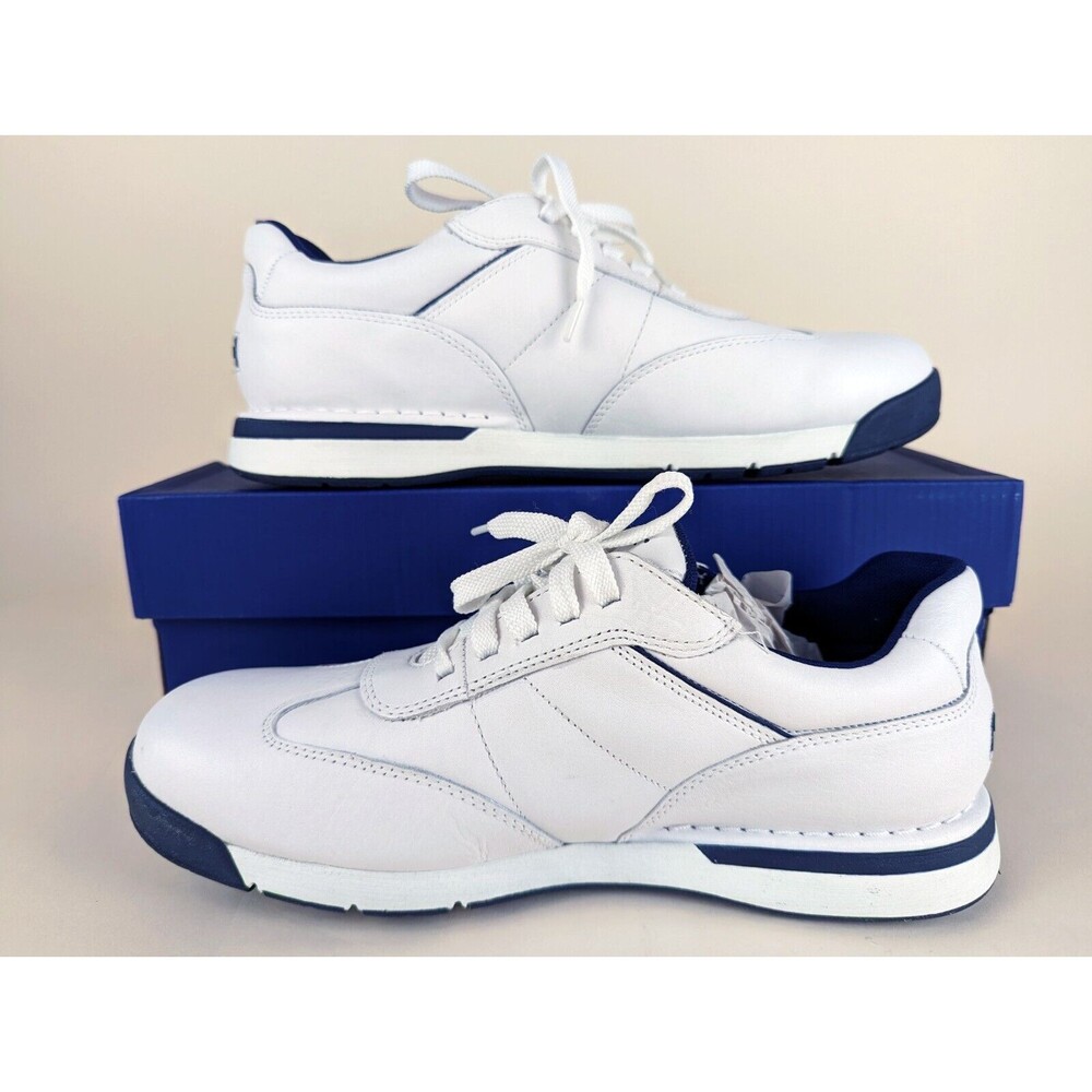 Rockport 7200 Plus ProWalker Walking Shoes Mens 8.5 M White Leather Sneakers NWB